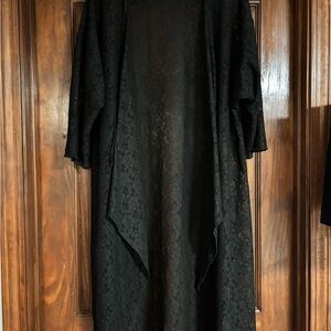 LuLaRoe Black Lace Long Lightweight Sweater